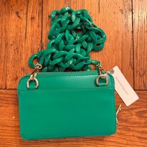 Anthropologie Green Chain Purse NWT
